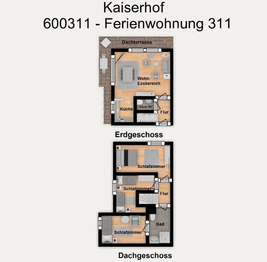 Kaiserhof Ferienwohnung 311 Wangerooge Exterior foto